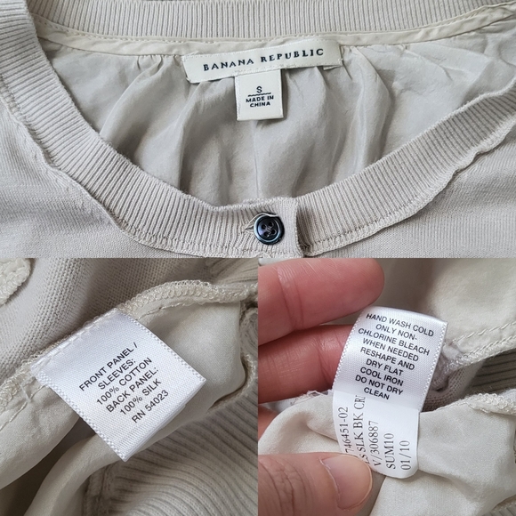 Banana Republic Silk Cardigan + Scarf 25" Square - Picture 5 of 8